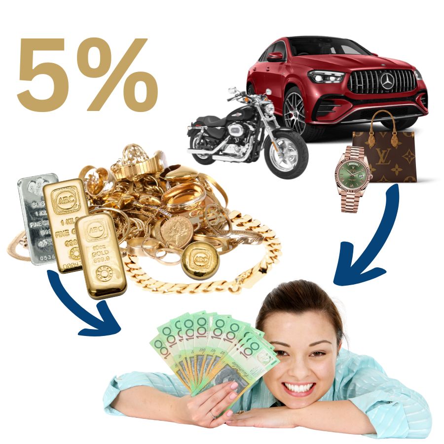 man getting large gold loan using gold and silver jewellery